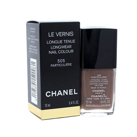 chanel le vernis longwear nail colour monochrome|Chanel 505 particuliere nail polish.